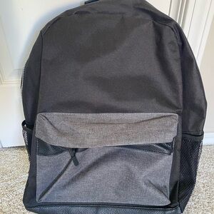 Black and Gray Minimalist Backpack with Durable Design Like New